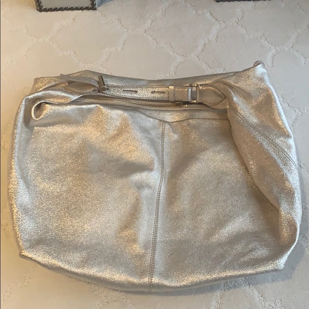 Jimmy Choo Gold Metallic Hobo Bag